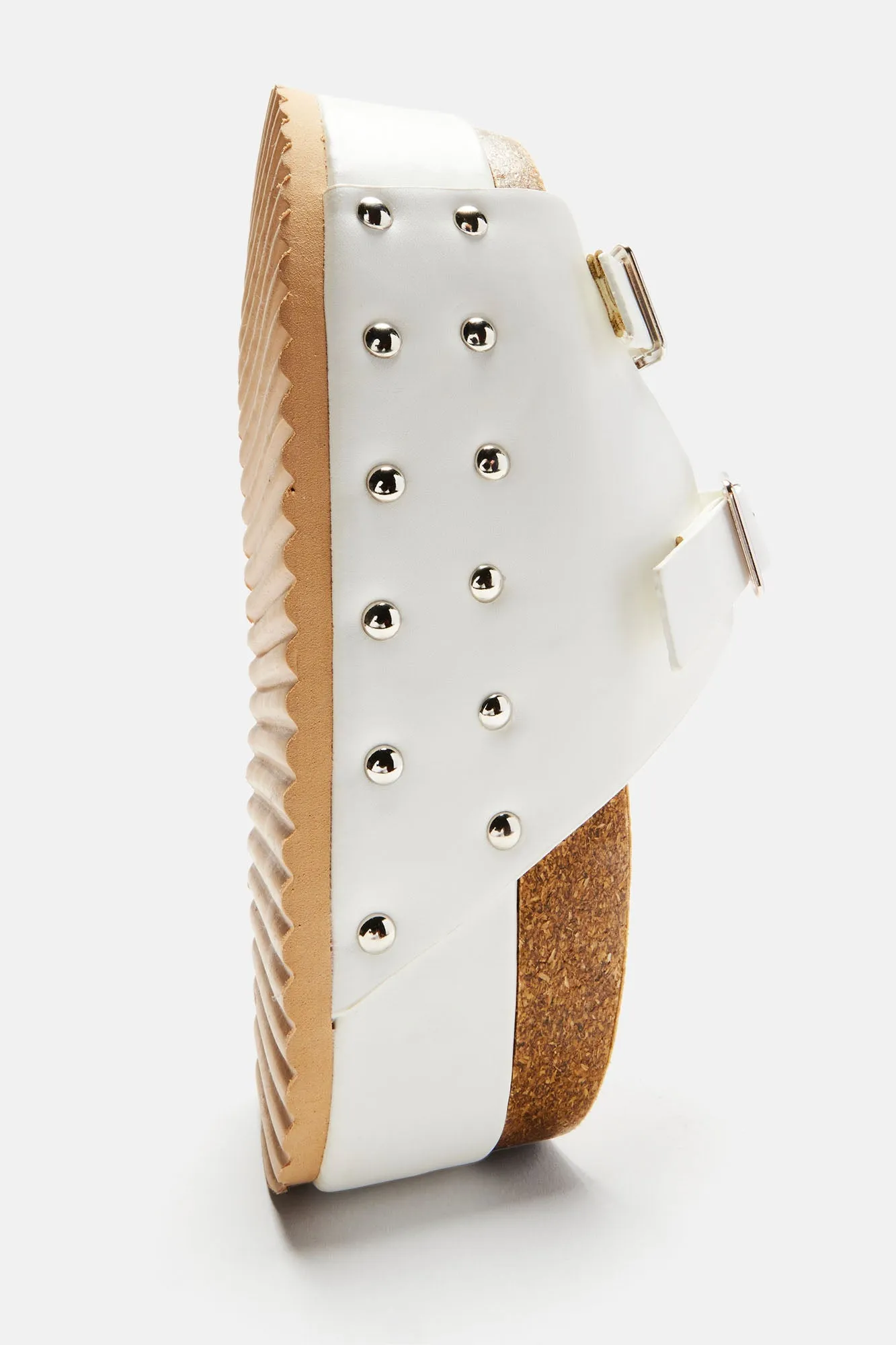 Amozae-Almost Daily Flatform Sandals - White/Pink