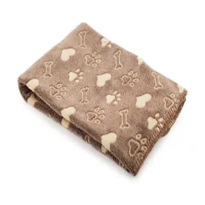 Ancol Sleepy Paws Dog & Cat Comfort Blanket Brown 74x74cm