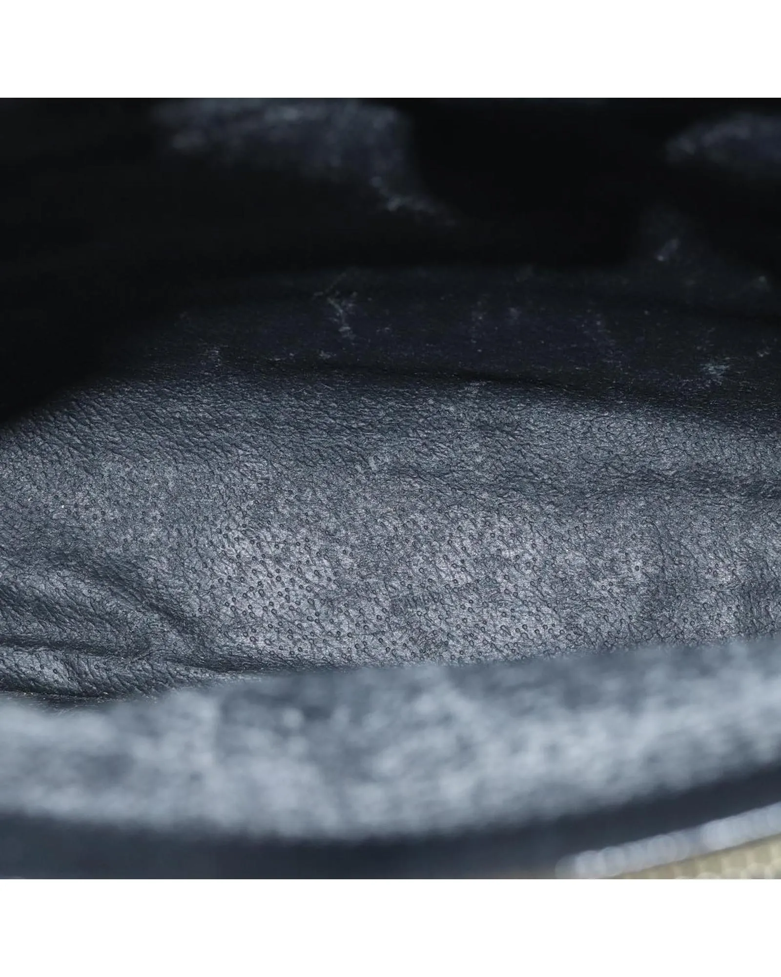 Black Macadam Canvas Hand Bag with PVC Leather Material