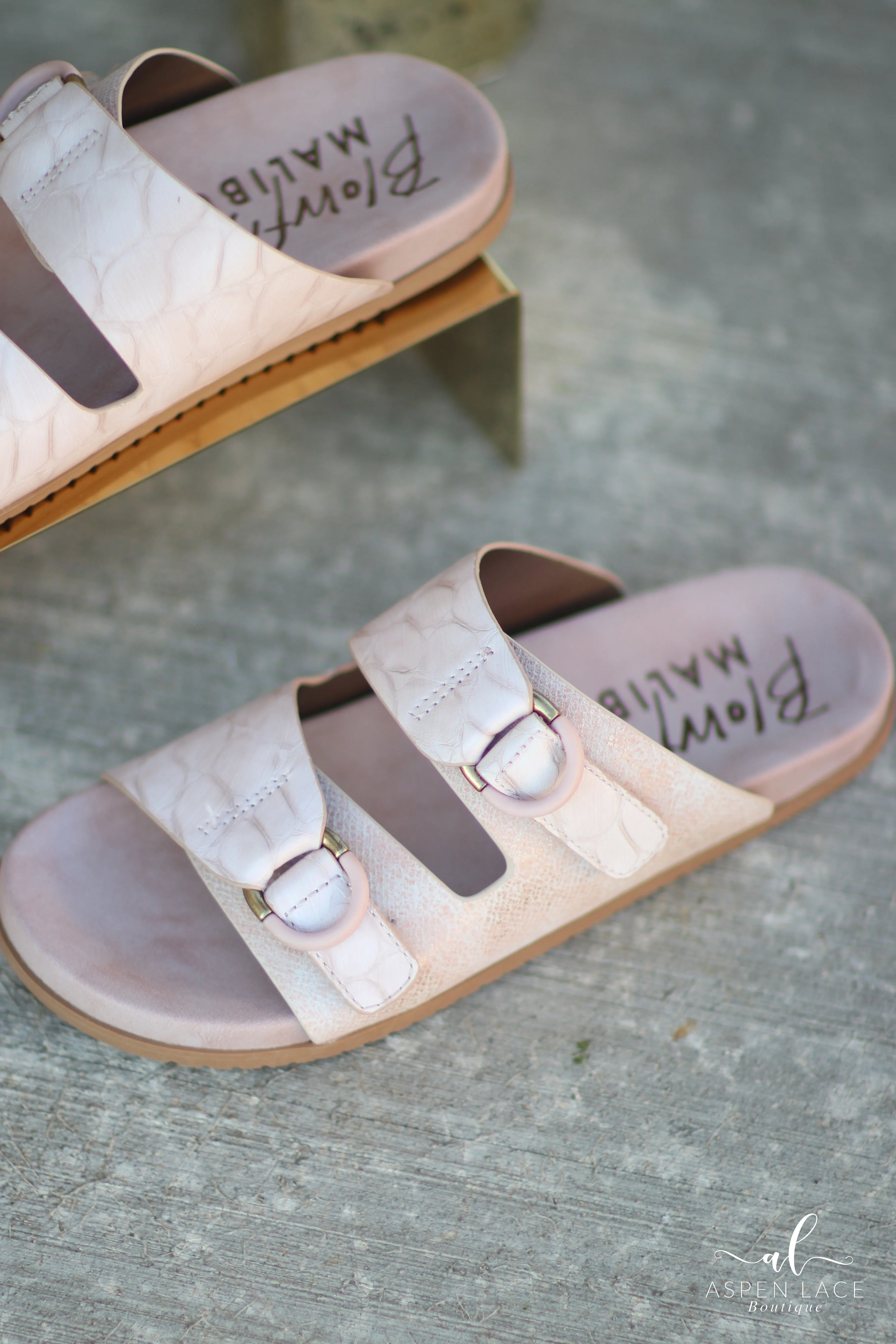 Blowfish Cardinal Sandals (Rose Gold)