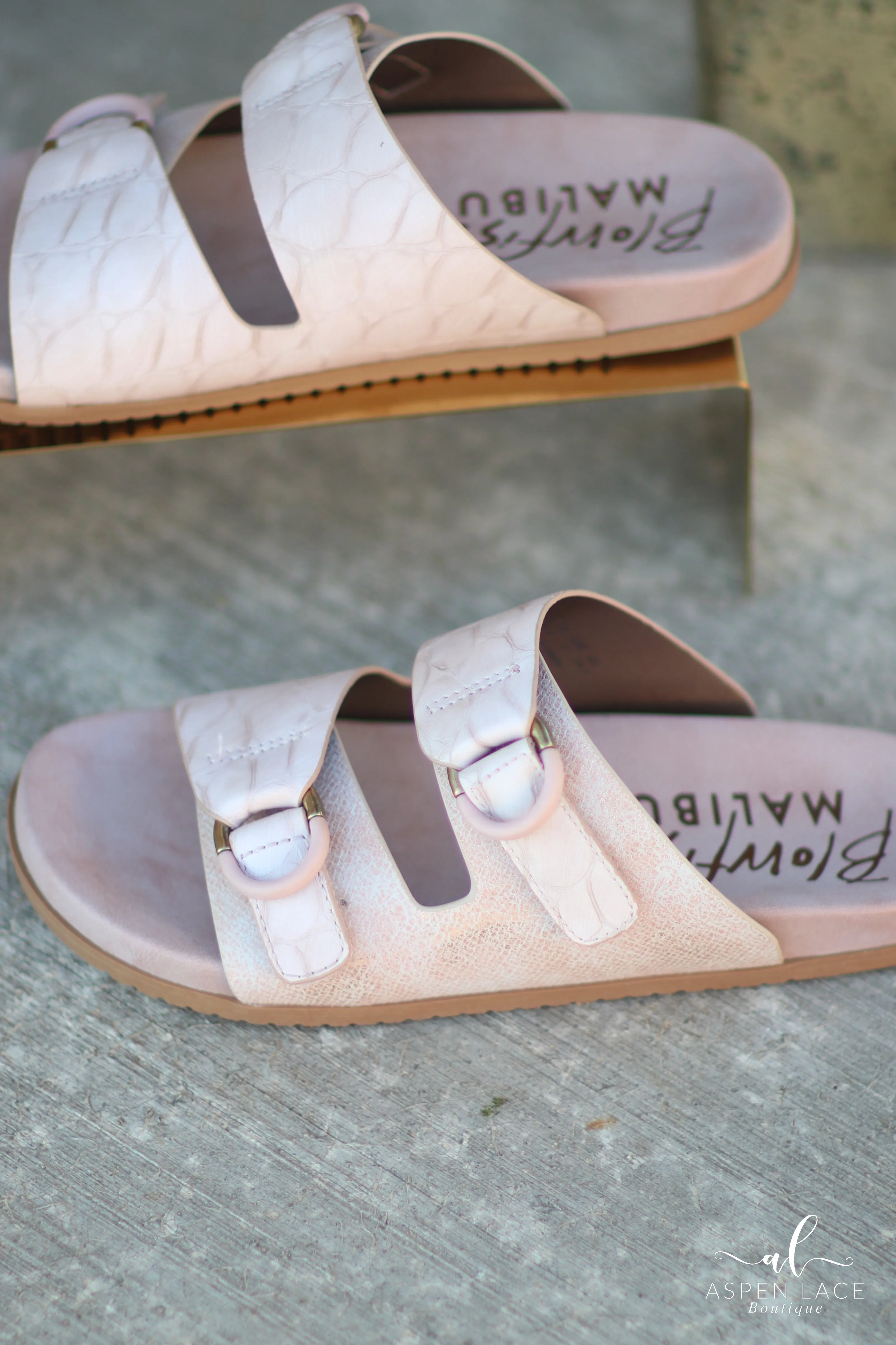 Blowfish Cardinal Sandals (Rose Gold)