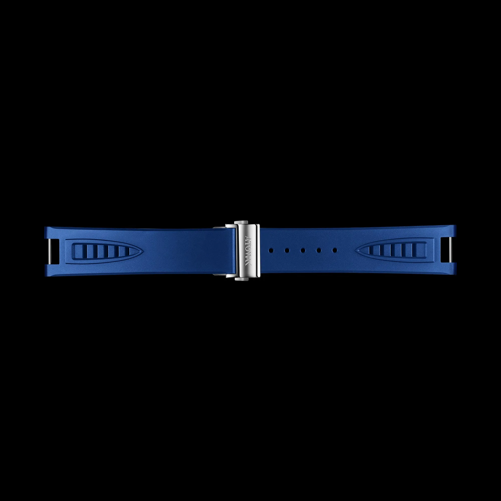 Blue NBR Rubber Strap with Silver Buckle for COBRA