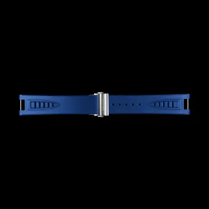 Blue NBR Rubber Strap with Silver Buckle for COBRA