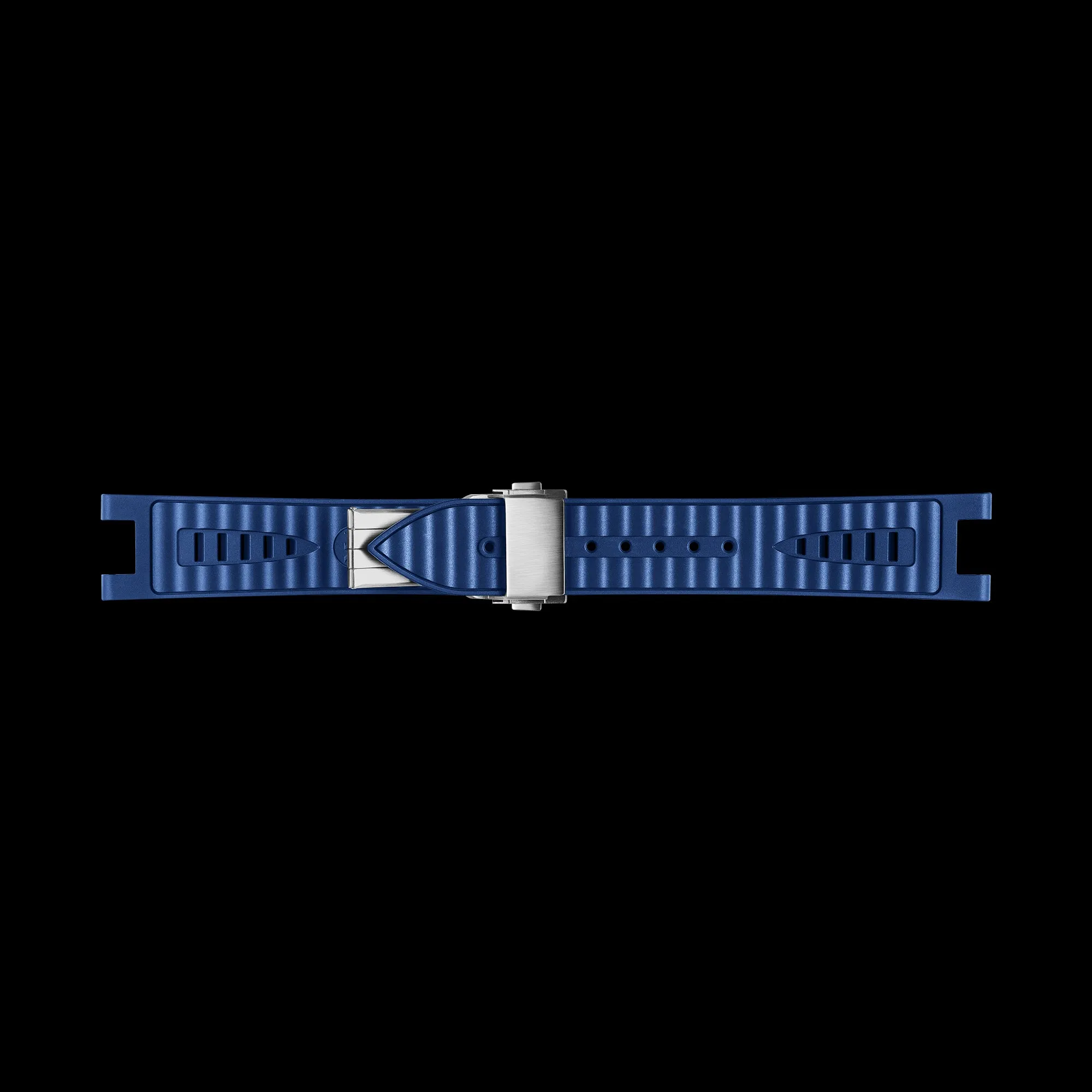 Blue NBR Rubber Strap with Silver Buckle for COBRA