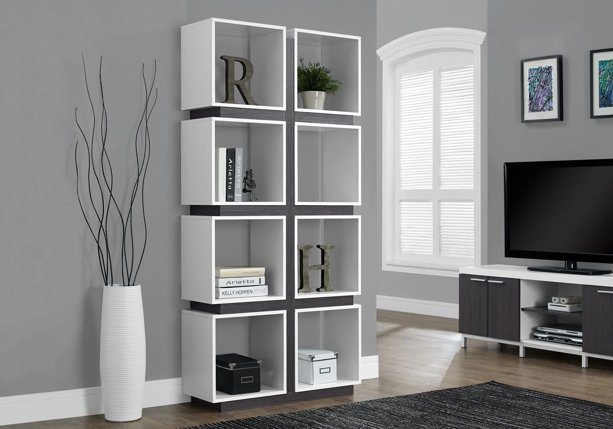 Bookshelf, Bookcase, Etagere, 5 Tier, For Office, Contemporary & Modern - White by Couch.com