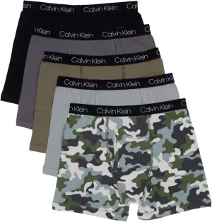 Calvin Klein Boys' Modern Cotton Boxer Briefs (5 Pack)