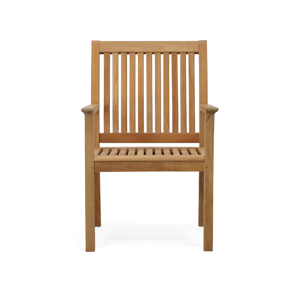 CHELSEA TEAK DINING ARM CHAIR