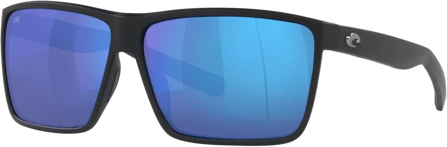 Costa Del Mar Men's Rincon Fishing and Watersports Rectangular Sunglasses