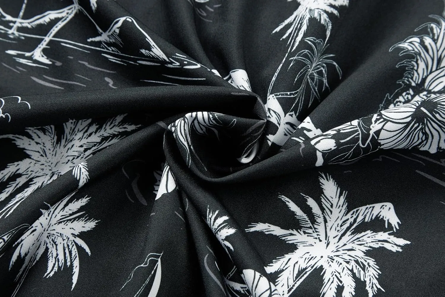 EUOW Men's Hawaiian Shirt Short Sleeve Printed Button Down Summer Beach Dress Shirts