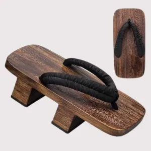 Geta Sandals - Natural Brown