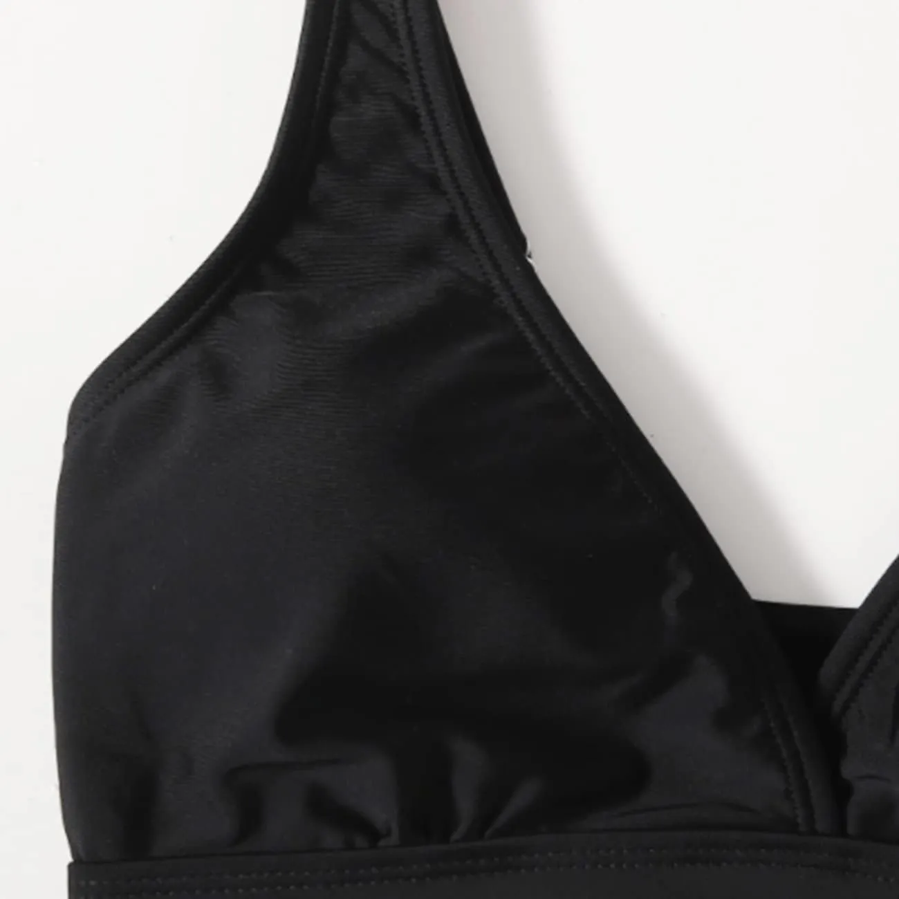 MIENOE Teen Girls' Swimsuits Two-Piece V-Neck Bikini Adjustable Shoulder Straps Swimsuit Kids Bikini with Chest Pad