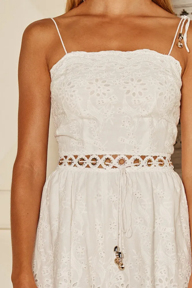 Peppercorn Romper White