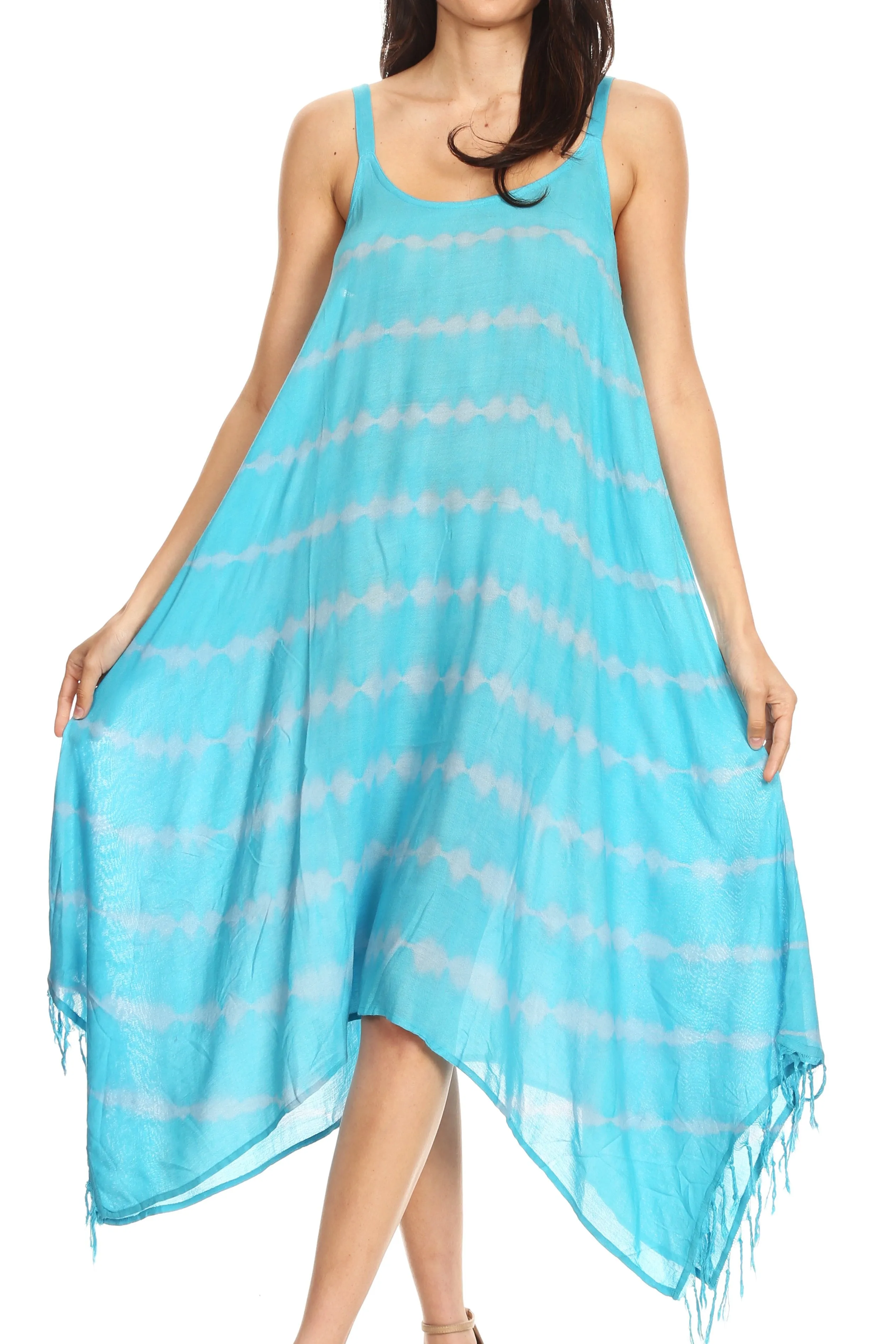 Sakkas Lorella Women's Spaghetti Strap Casual Summer Sleeveless Dress