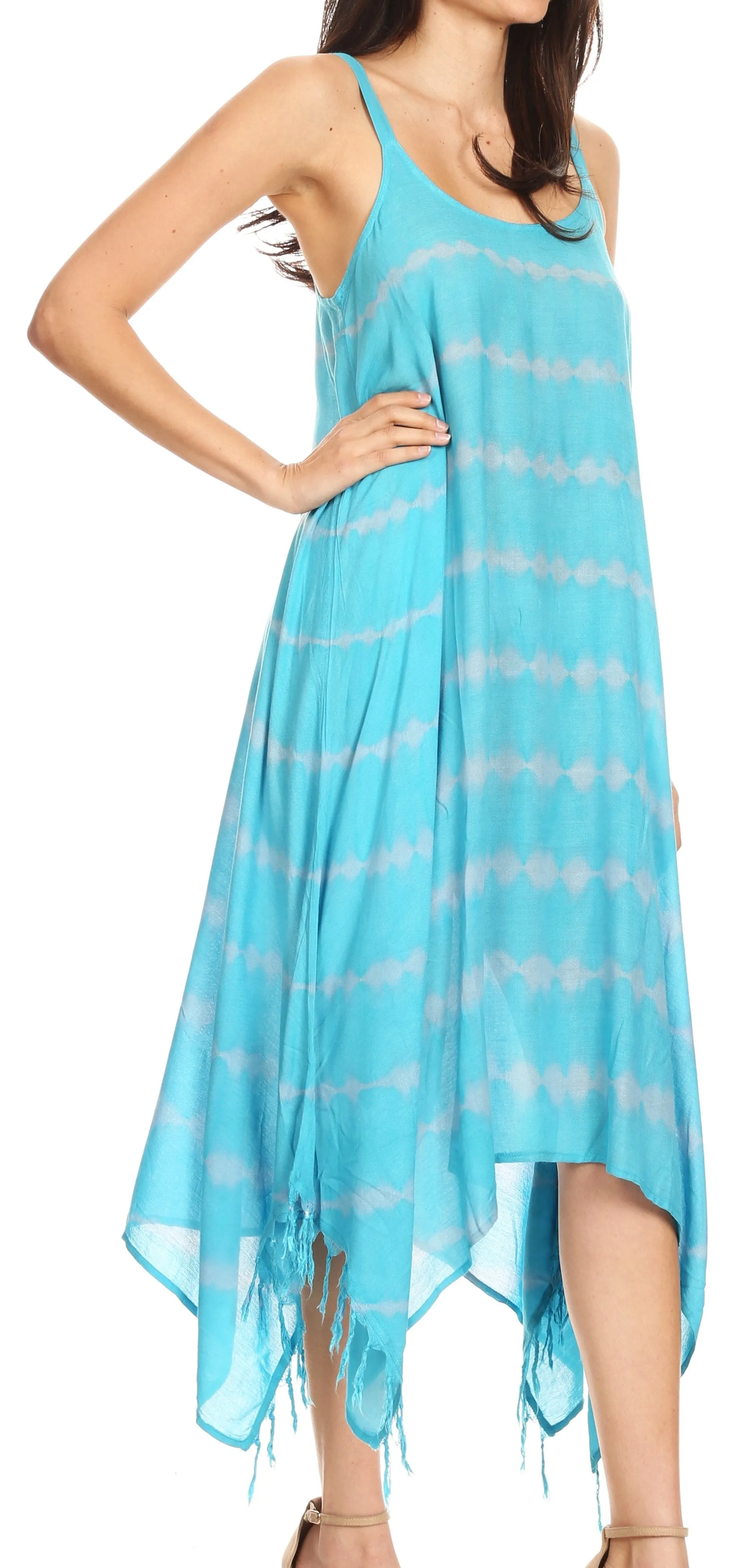 Sakkas Lorella Women's Spaghetti Strap Casual Summer Sleeveless Dress