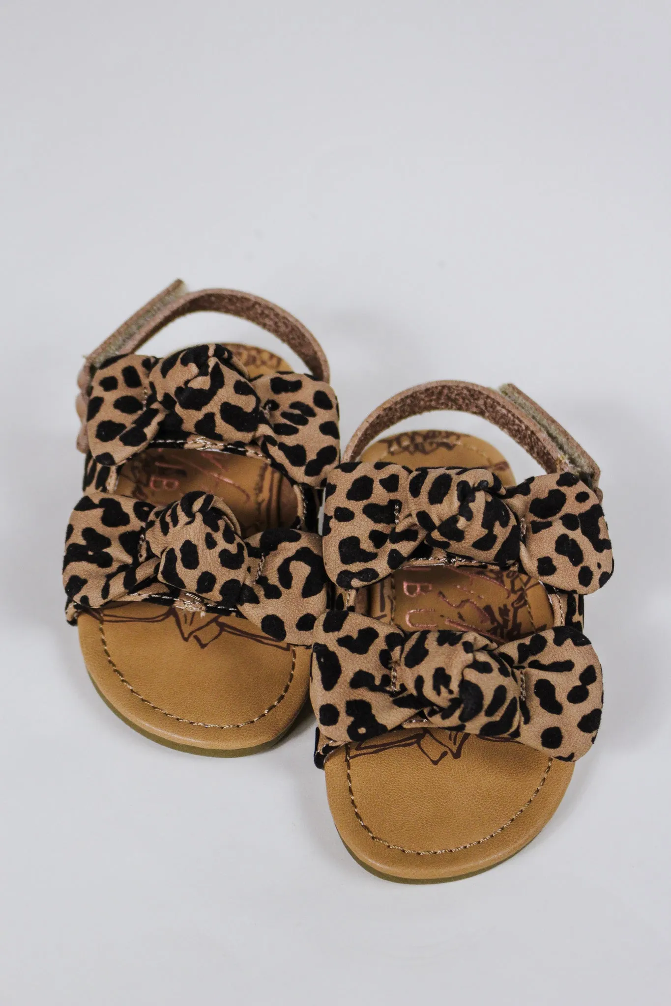 Sistro Leopard Girls Blowfish Sandal
