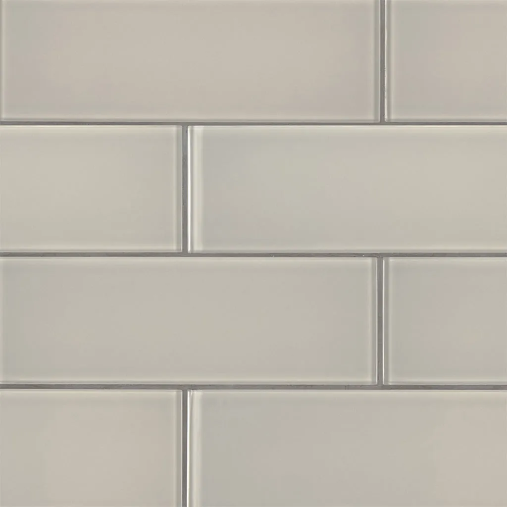 Snowcap White, 3" x 9" - Glass Tile