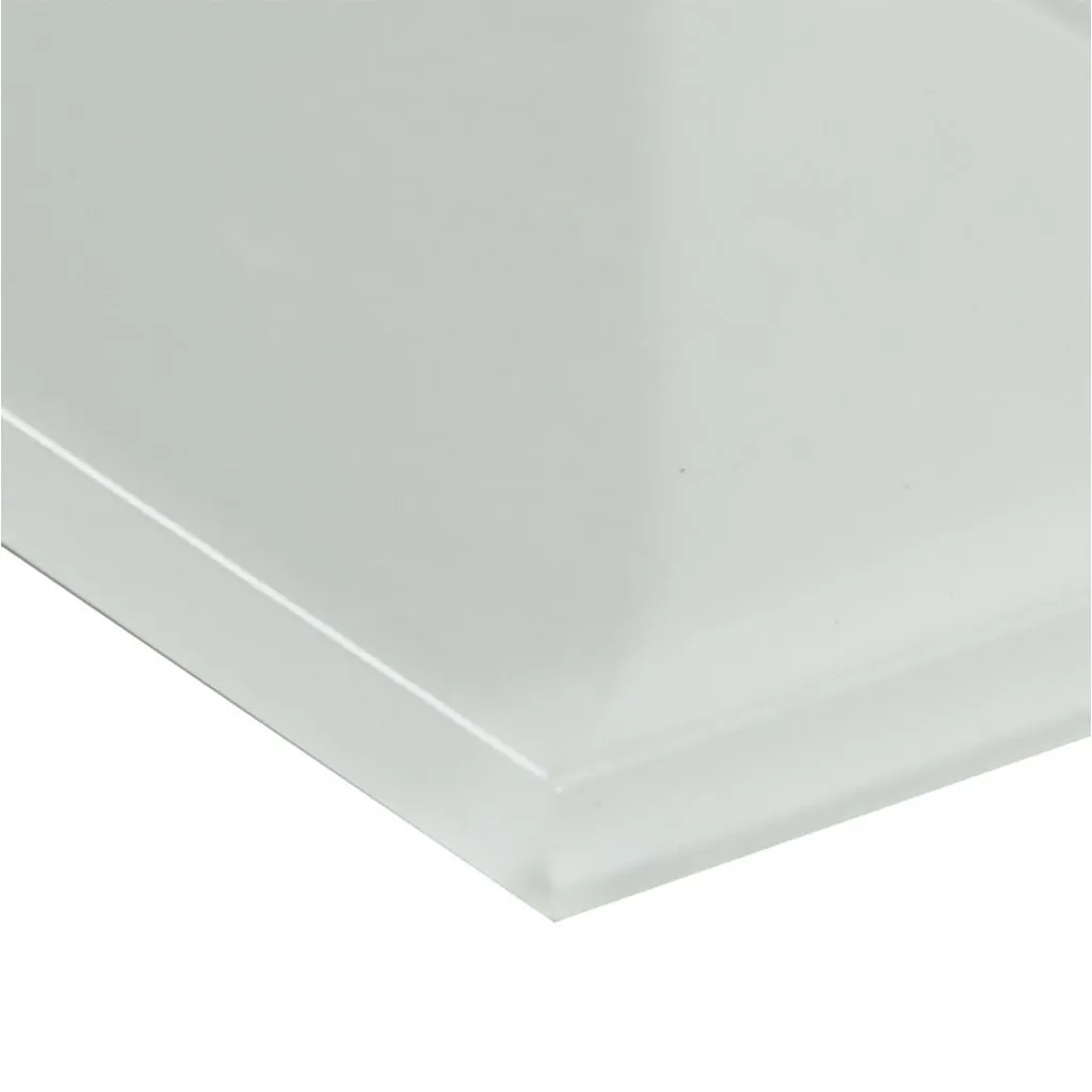Snowcap White, 3" x 9" - Glass Tile