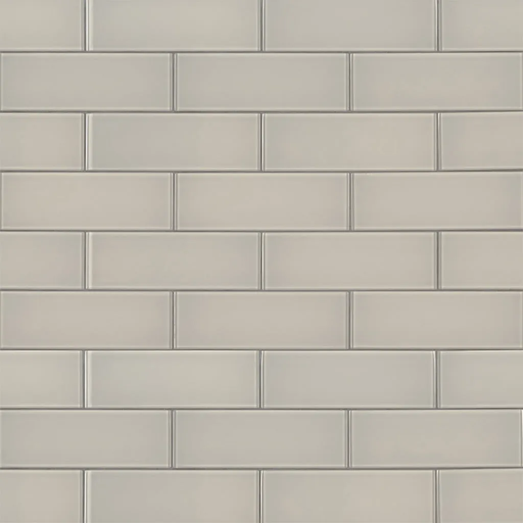 Snowcap White, 3" x 9" - Glass Tile