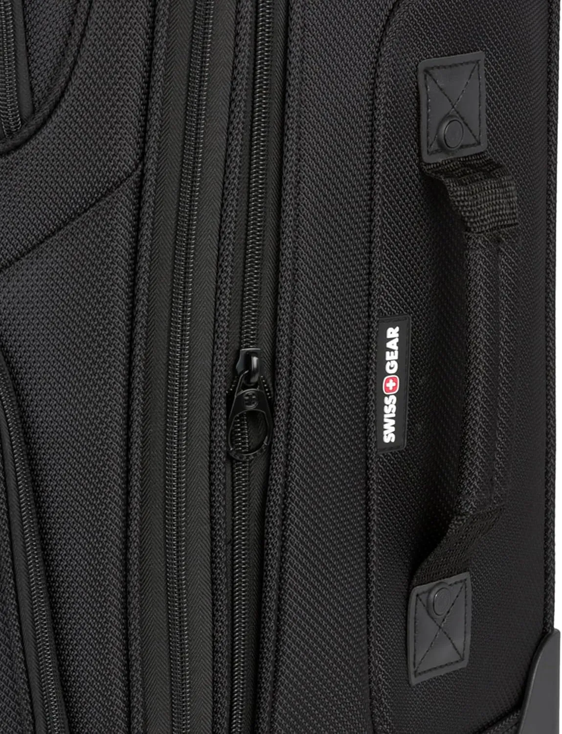 SwissGear Sion Softside Expandable Luggage, Black, 3-Piece Set (21/25/29)