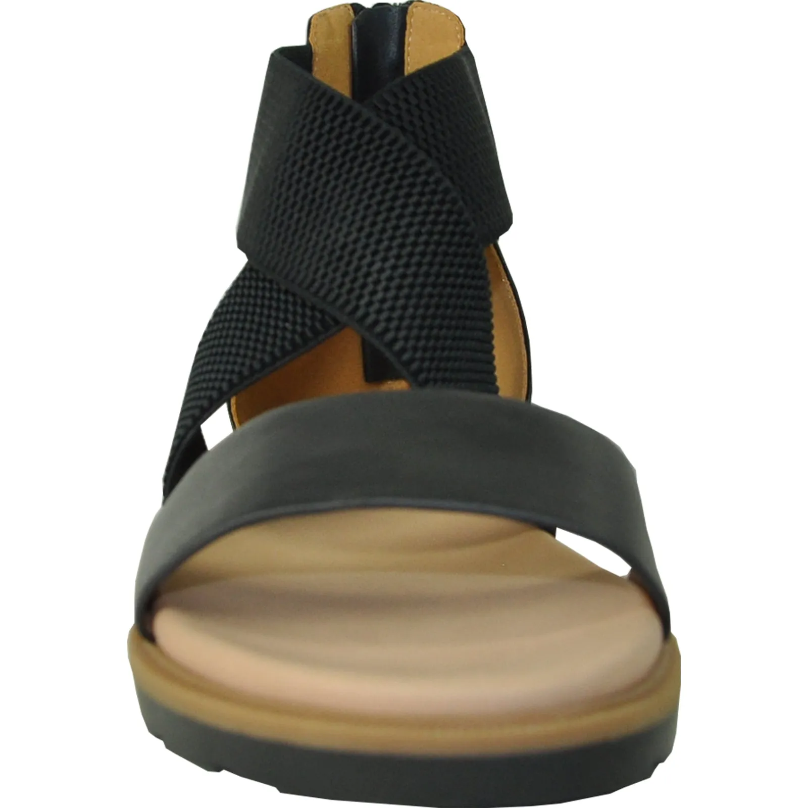 VANGELO Women Sandal LONDON Flat Sandal Black